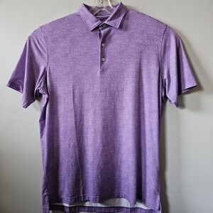 Johnnie O Top Shelf Polo Shirt Men's Size Large Purple Performance Golf